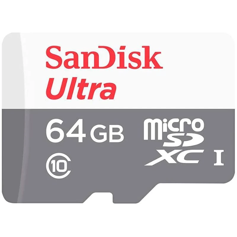 SanDisk Ultra MicroSD Card, 64GB - SDSQUNR-032G-GN3MN