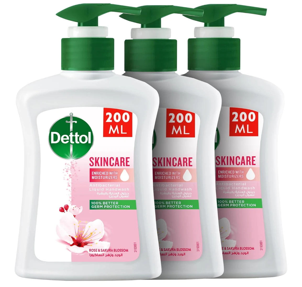 Buy Dettol Skincare Handwash Liquid Soap Pump Rose And Sakura Blossom  Fragrance 400 ml Online in UAE | Tradeling