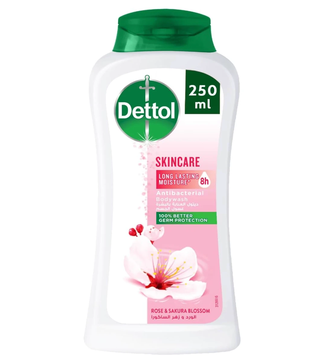 Buy Dettol Skincare Body Wash, Rose & Sakura Blossom Fragrance, 250ml x 12  Online in UAE | Tradeling