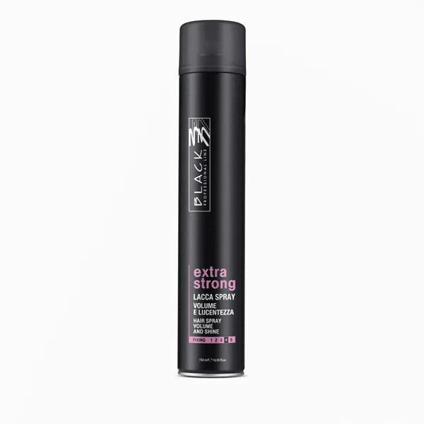 Black Professional Extra Strong Hair Spray 750ml