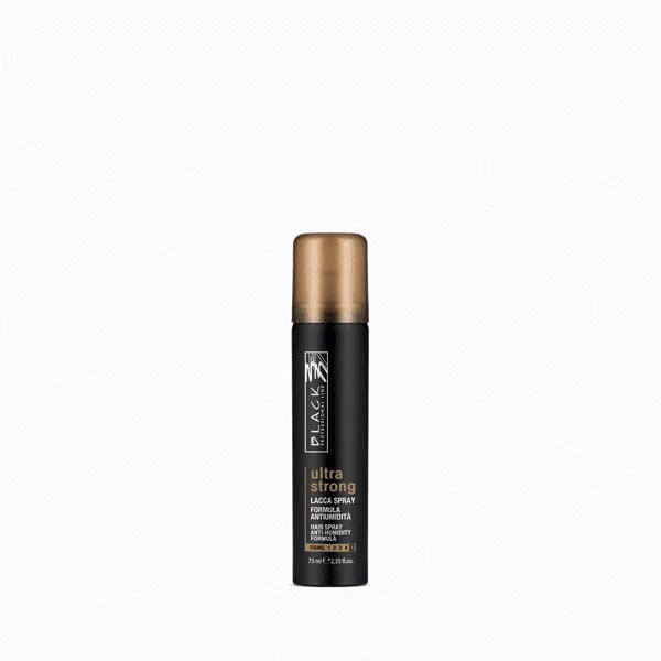 Black Professional Ultra Strong Hair Spray 75ml