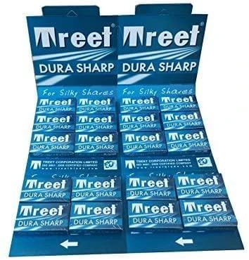 Treet Dura Sharp Blades, 5 Blades Pack, 20 Pack