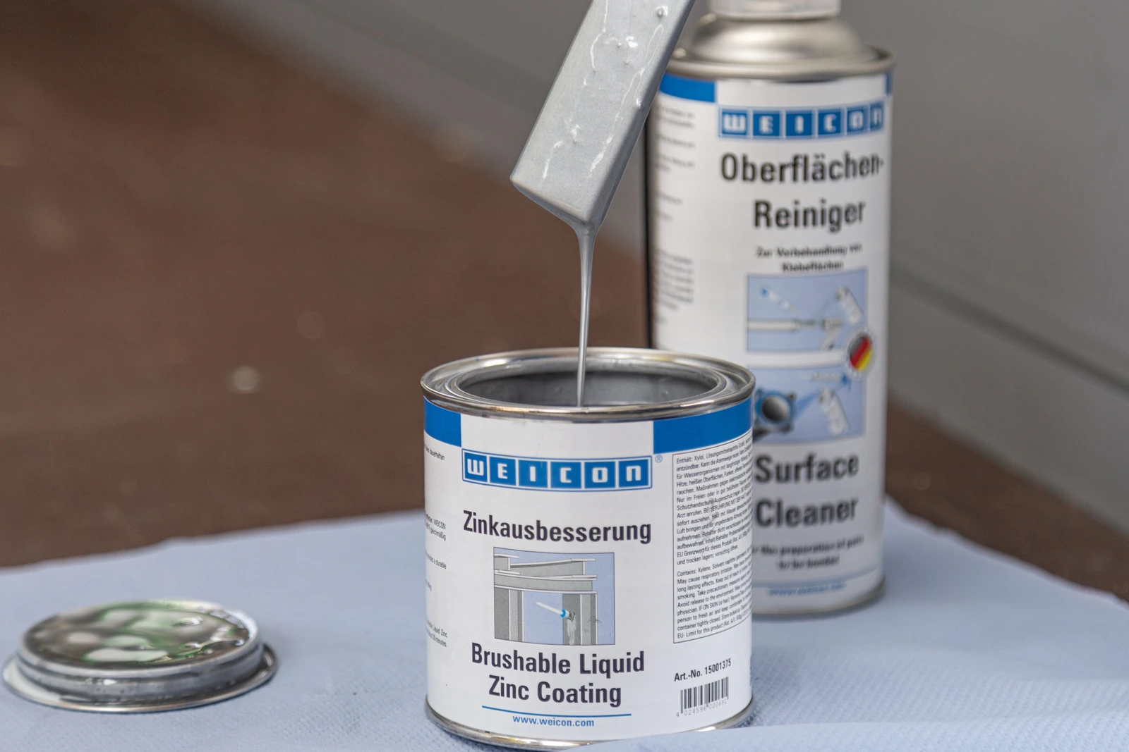 Buy WEICON Brushable Zinc Coating 2,5 L for galvanised metal
