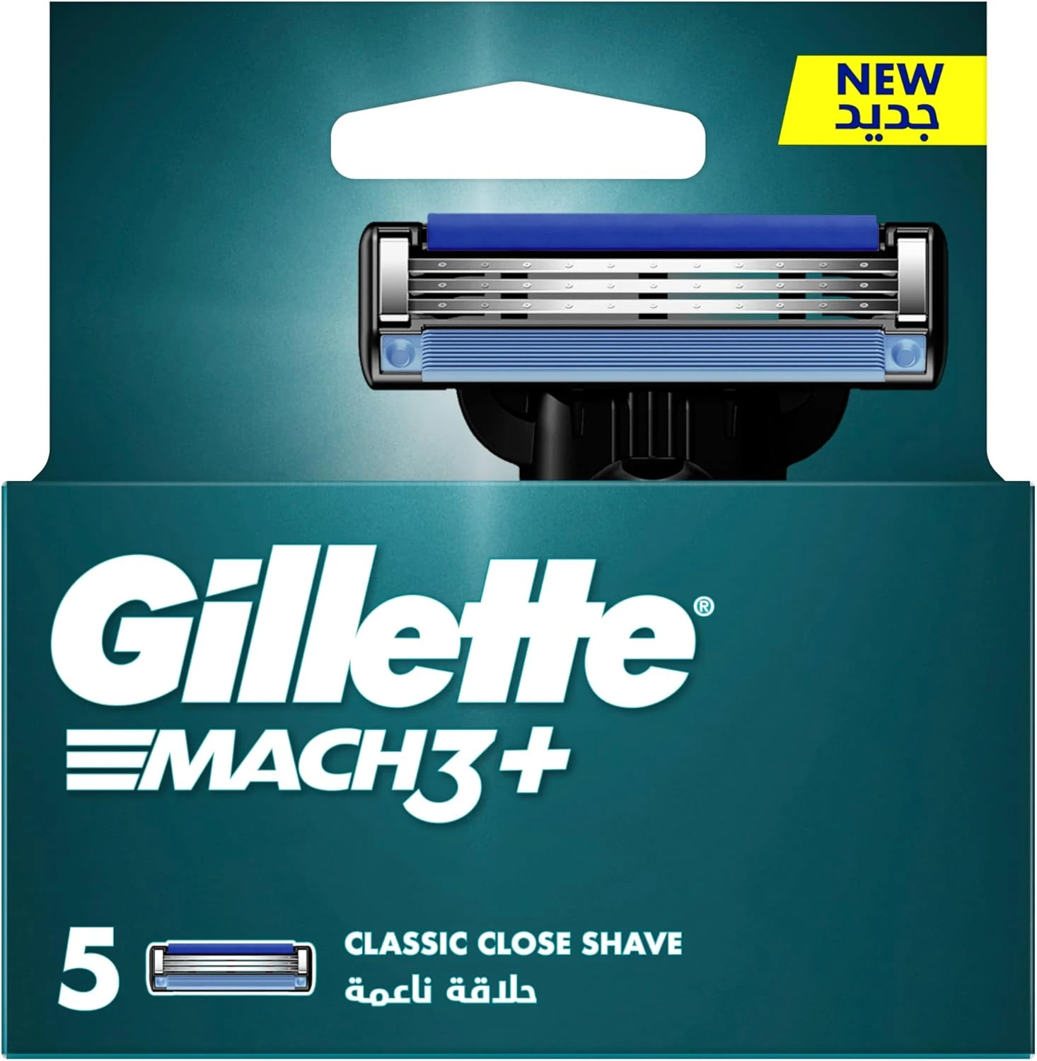 Gillette Mach3+ Blade Refills, 5 Count
