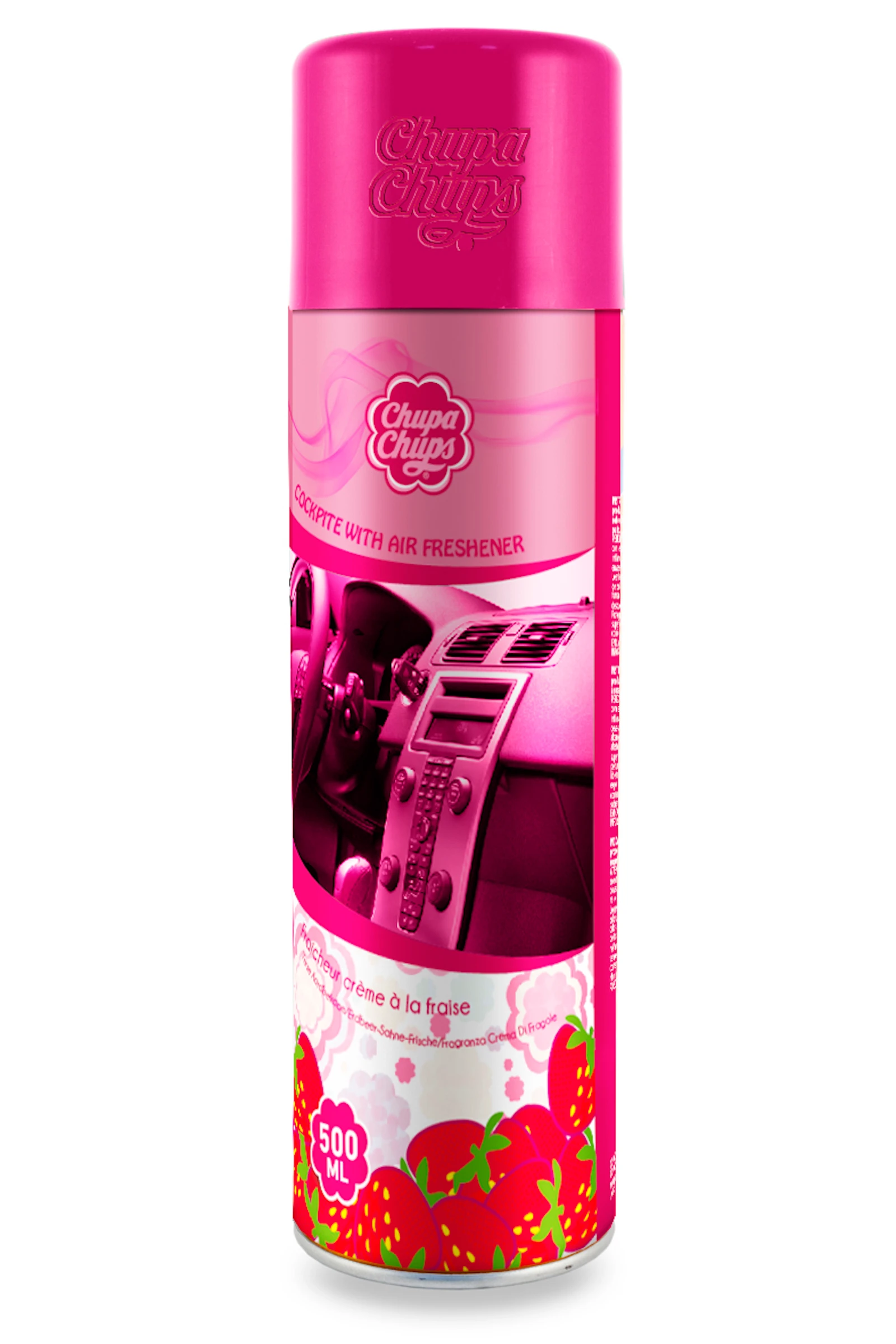 Chupa Chups 500  ml Cockpit Air Freshener Strawberry Cream