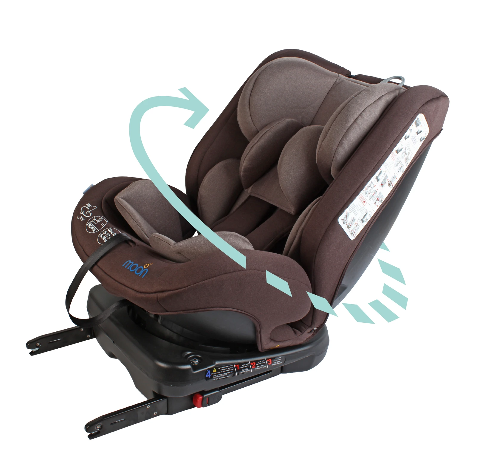 MOON Rover Baby Car Seat Group 0+/I/II/III ( 0-12 Years) Brown