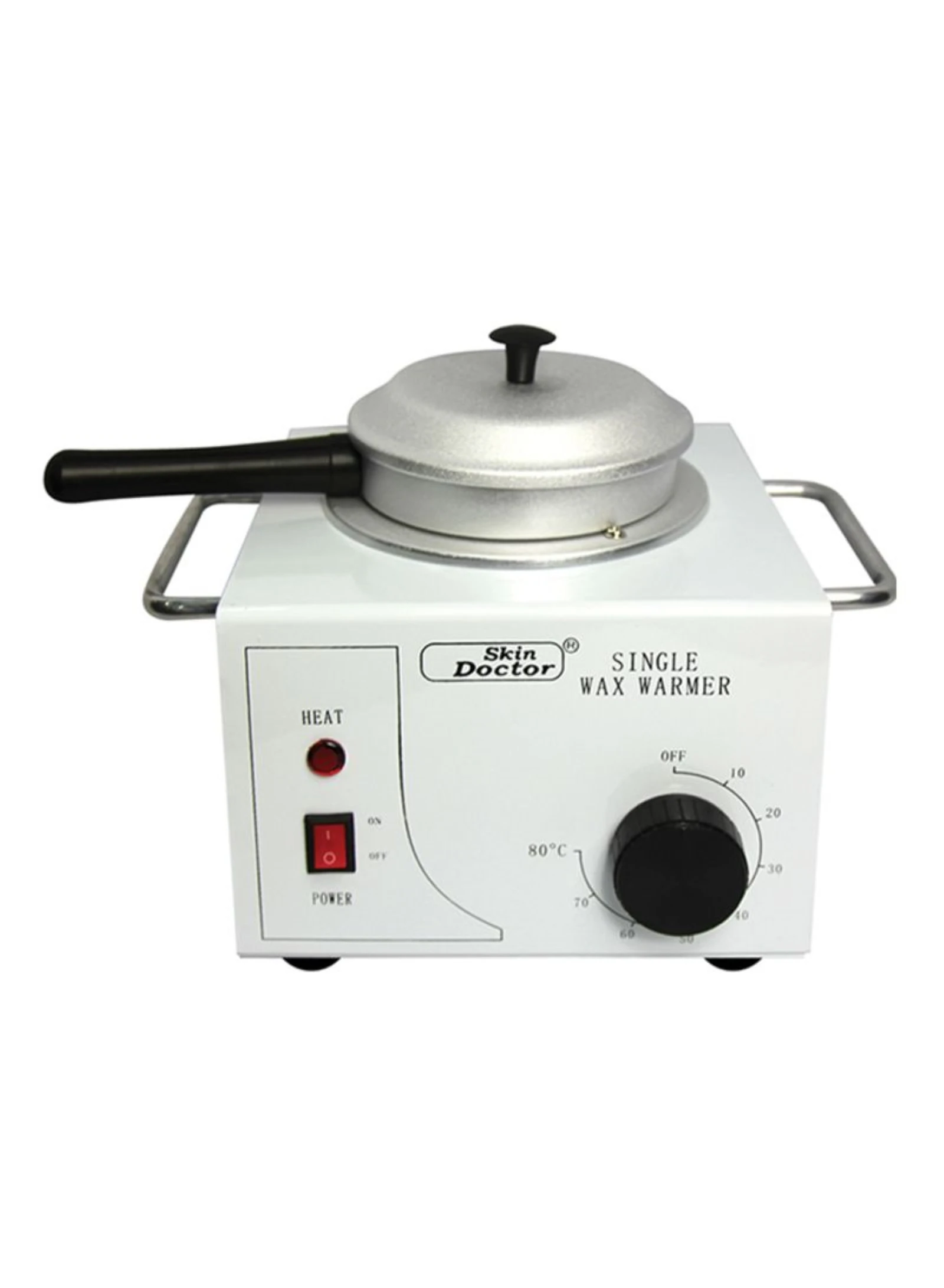 Buy Skin Doctor Wax Heater With Handle White Silver Black Online 