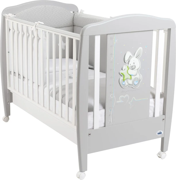 Cam Cot Coniglio (Wooden Crib) - Grey