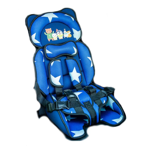 Persian Cat Child Safety Seat Car Portable Washable Seat 9-12 Months 9-36 kg Blue Bear