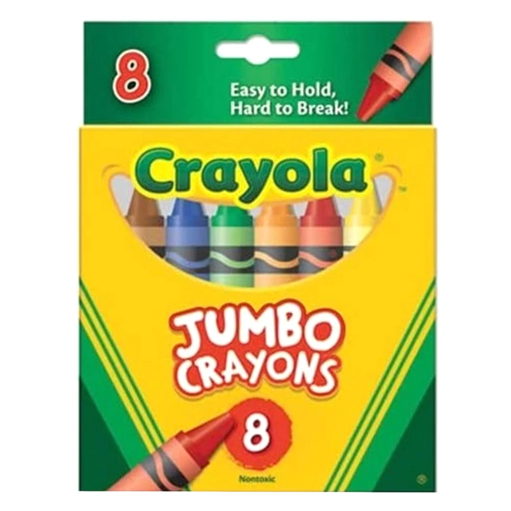 Crayola Jumbo Crayons Colour Set Multicolor SKTB0797DP225 8-Piece
