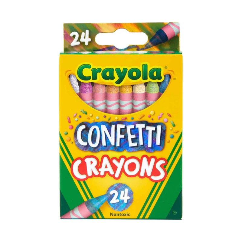 Crayola Confetti Crayons, 24 Count