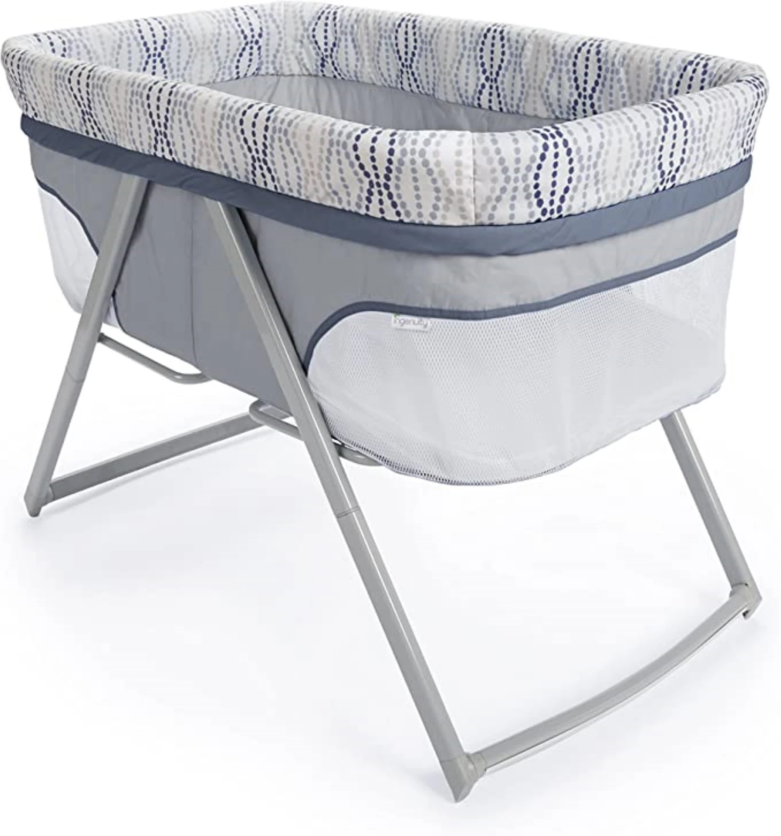 Ingenuity Foldaway Rocking Bassinet - Fletcher - Multicolor  L 21.59x W 55.25x H cm