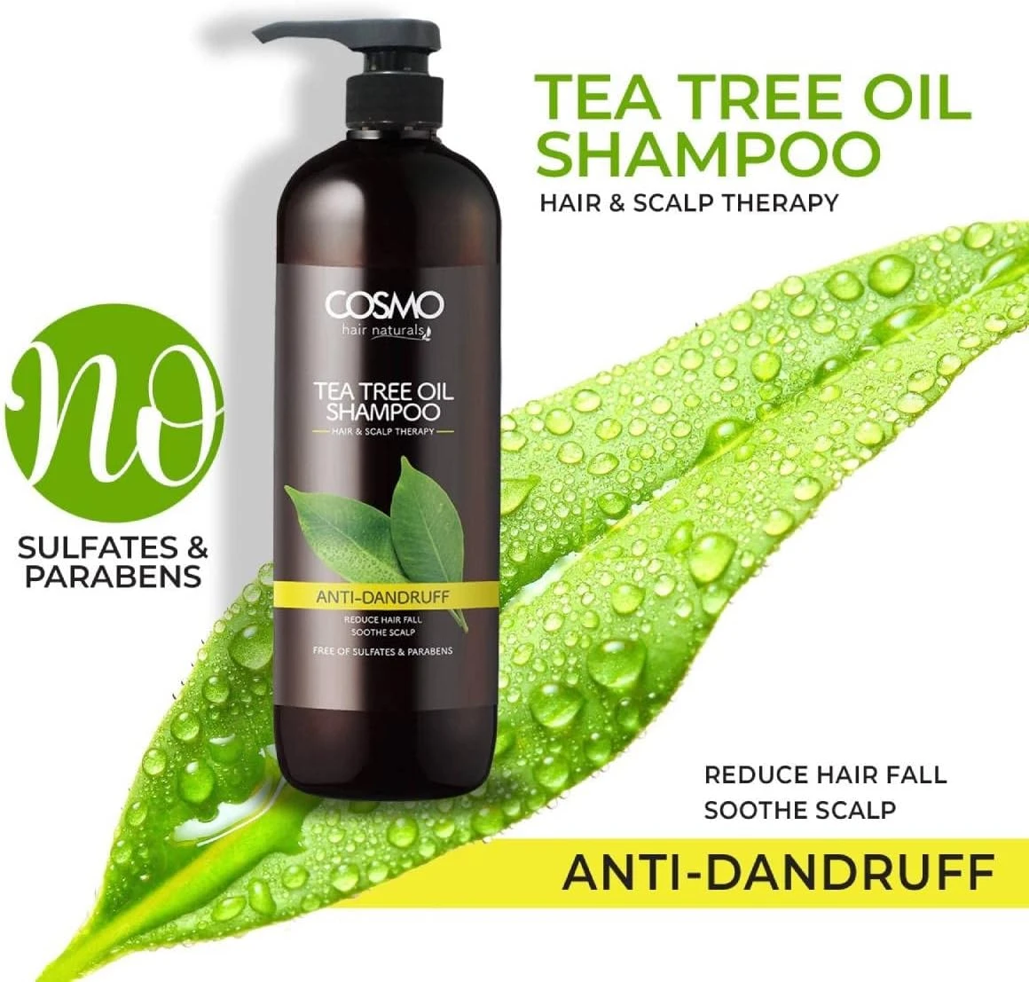 Buy Cosmo Anti-Dandruff Hair & Scalp Therapy Tea Tree Oil Shampoo