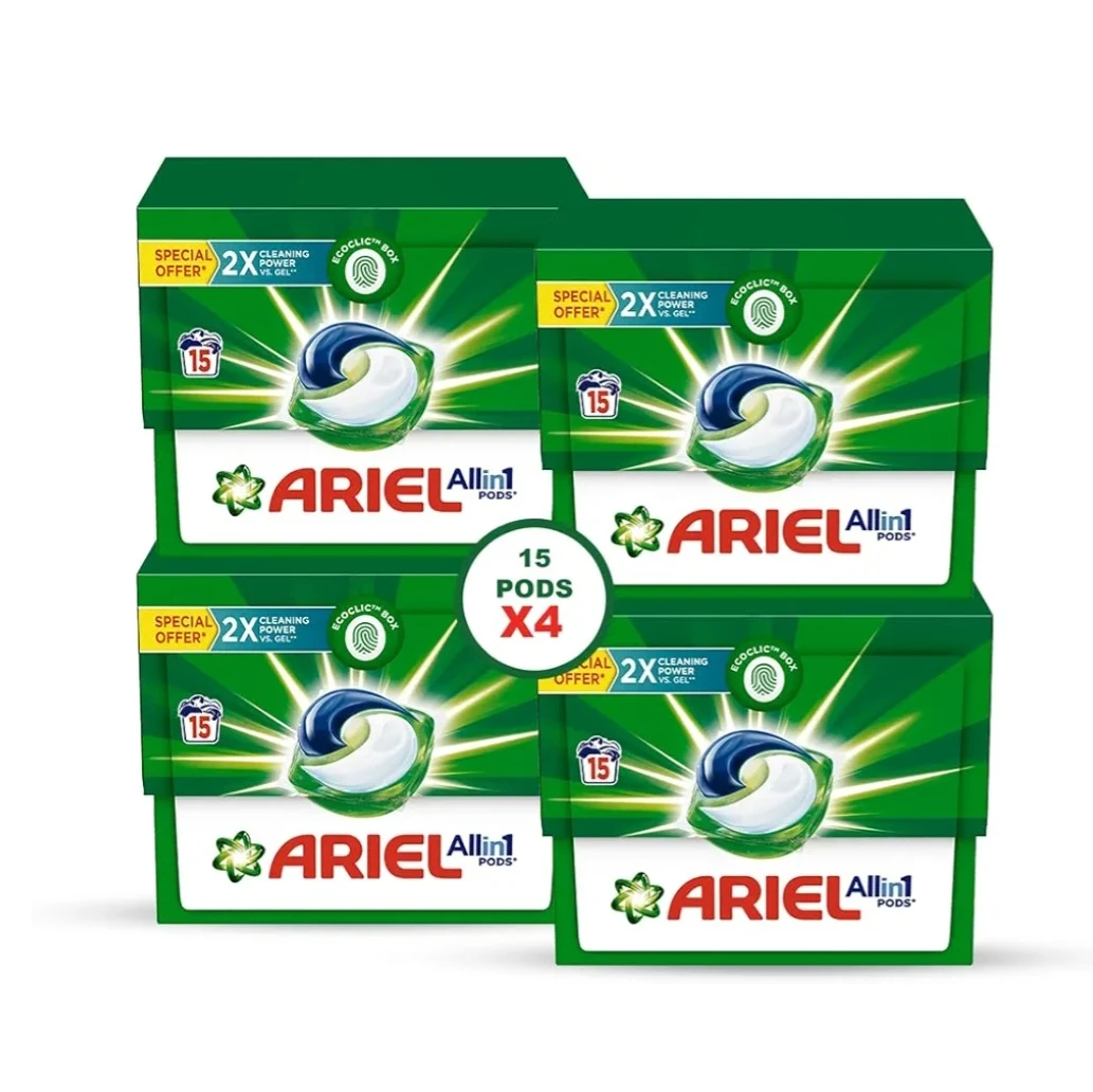 Ariel Original All-in-1 Pod Laundry Detergent  4 X 15 Pods