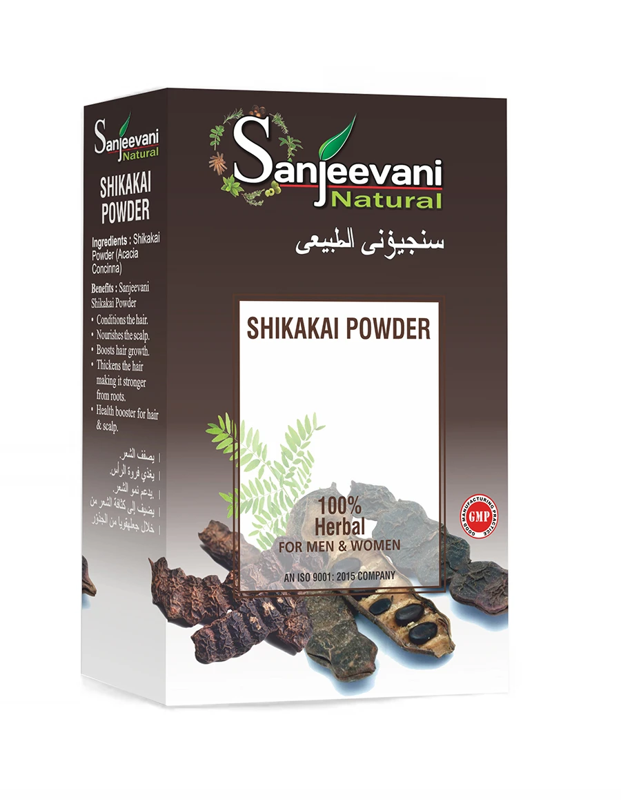 Sanjeevani Natural Shikakai Powder for Hair - Nourishes the Scalp - Boost Hair Growth - 4 x 25 g - 100 Total Grams