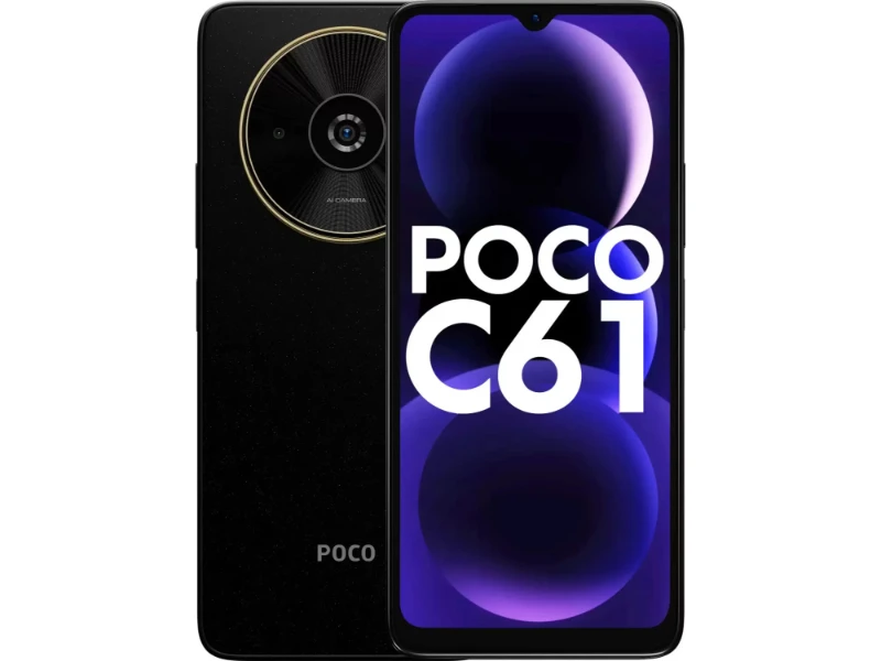 Buy Xiaomi Poco C61 4GB RAM 64GB,Black Online in UAE | Tradeling