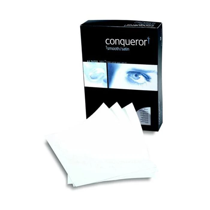 Conqueror Laid Premium Paper Watermarked Diamond White A4 100gsm Pack