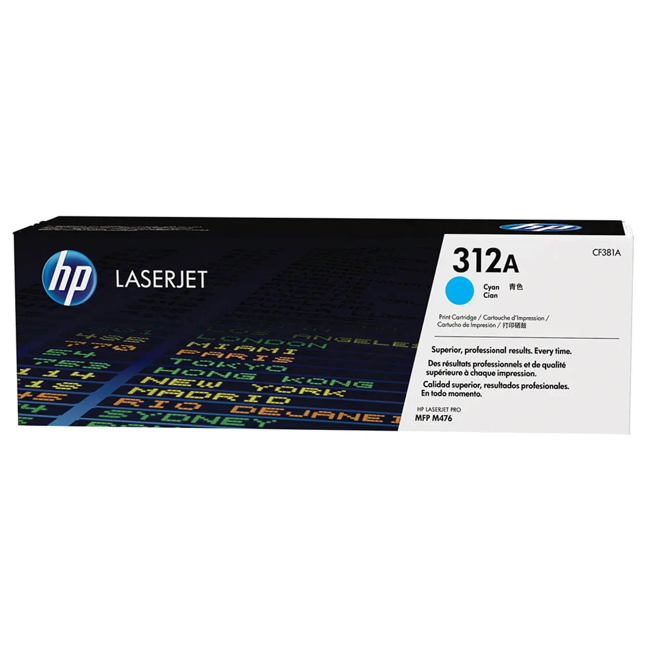 HP 312A LaserJet Toner Cartridge CF381A - Cyan