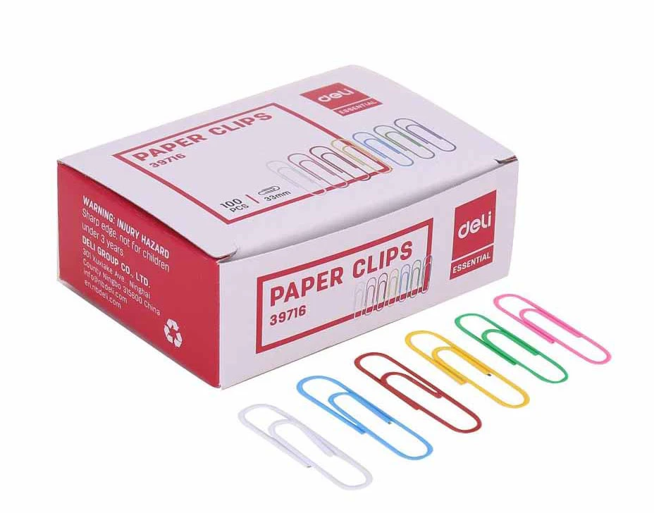 Multi-coloured Paper Clips (6pcs), Strong Grip, Vibrant Colors – Soni Officemate - View #7