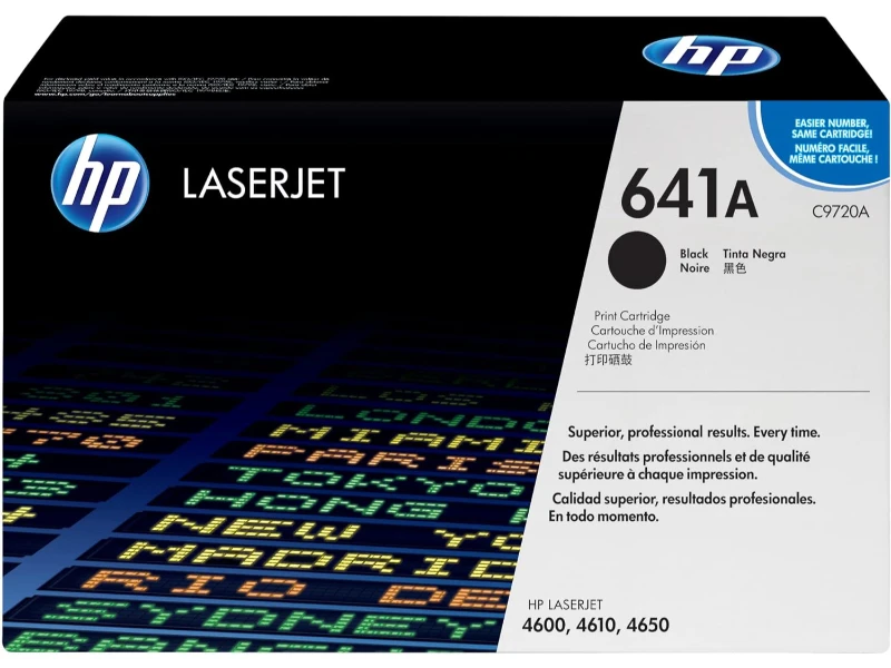 HP 641A Laserjet Toner Cartridge, Black C9720A