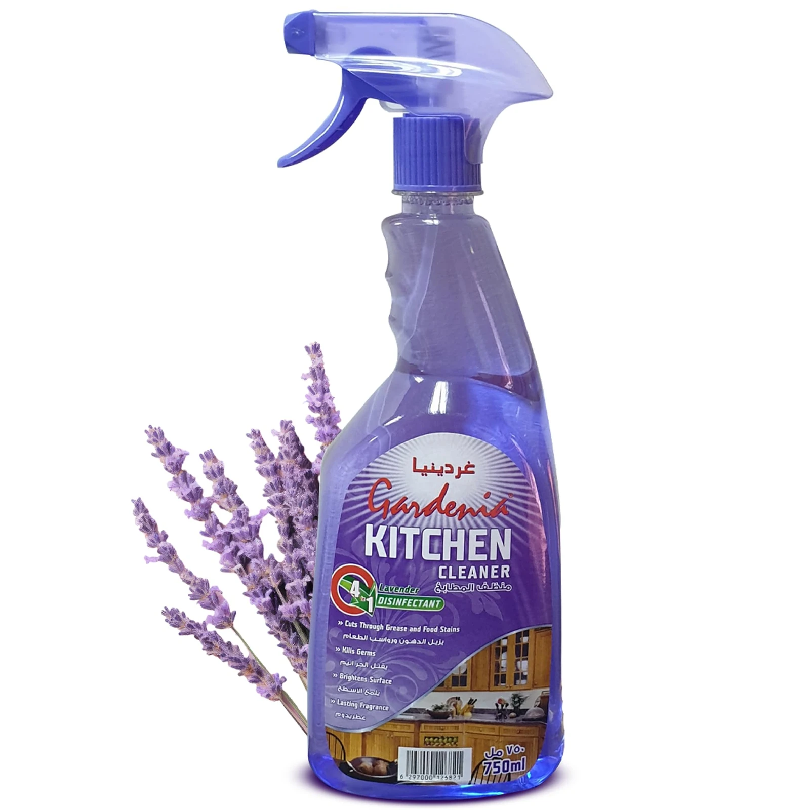 Gardenia Lavender Kitchen Cleaner 4 In 1, 750ml x 24