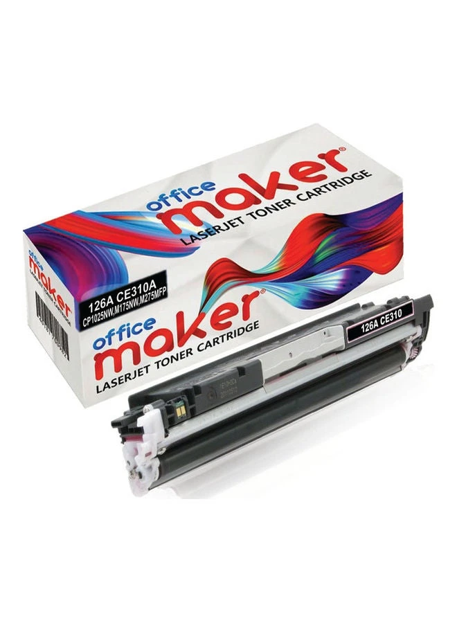 Office Maker 126A CE310A Laserjet Toner Cartridge for HP Printer Black