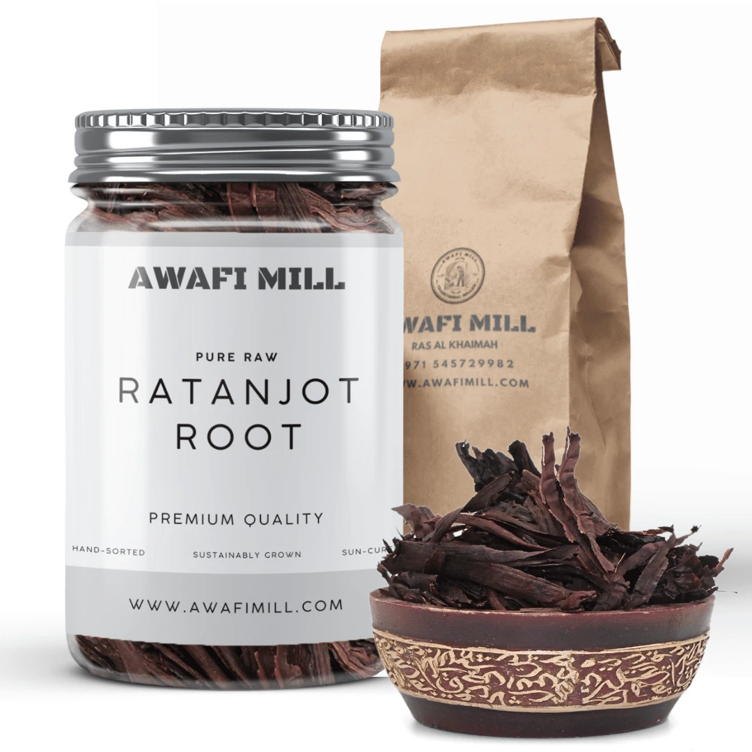 AWAFI MILL Ratanjot Root | Alkanna tinctoria | Natural Herb Bottle of 50 gram / 1.7 Oz Bottle of 50 gram / 1.7 Oz