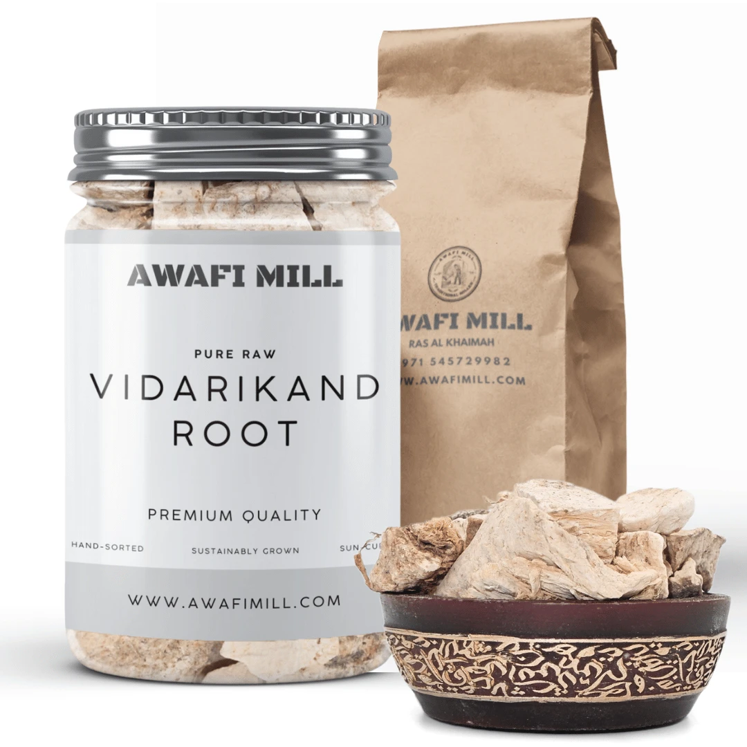 AWAFI MILL Vidarikand Root | Pueraria Tuberosa | Whole Dried Indian Kudzu Root Bottle of 50 gram / 1.7 Oz Bottle of 50 gram / 1.7 Oz