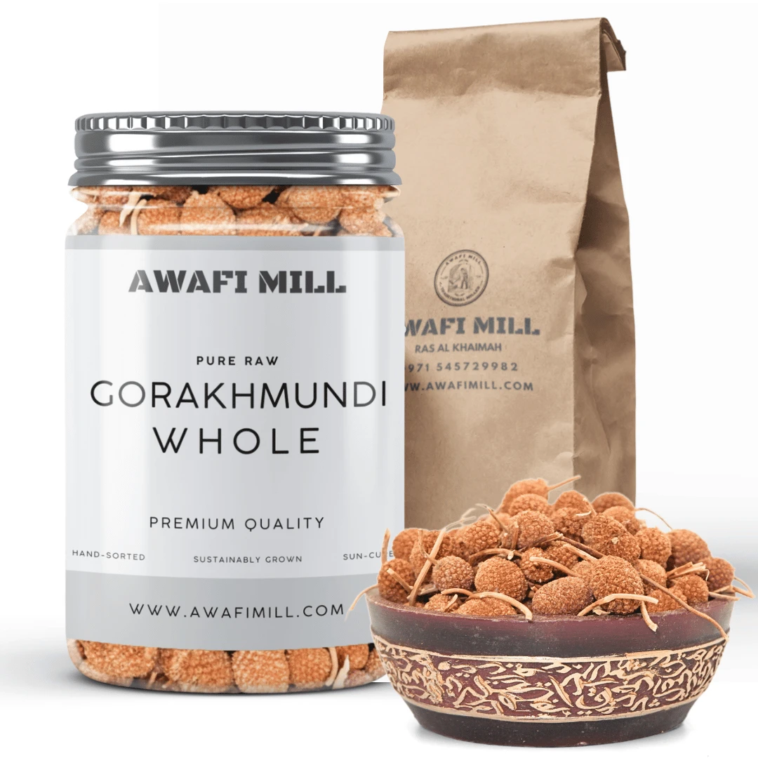 AWAFI MILL Gorakhmundi Whole | Sphaeranthus Indicus | Natural Dried Herbal Flower Bottle of 50 gram / 1.7 Oz