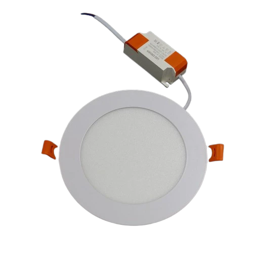 Milano New Illumina 12W Led Panel Light Round - White Finish 3-In-1 Color Changeable Lights - 19X19X3.5Cm