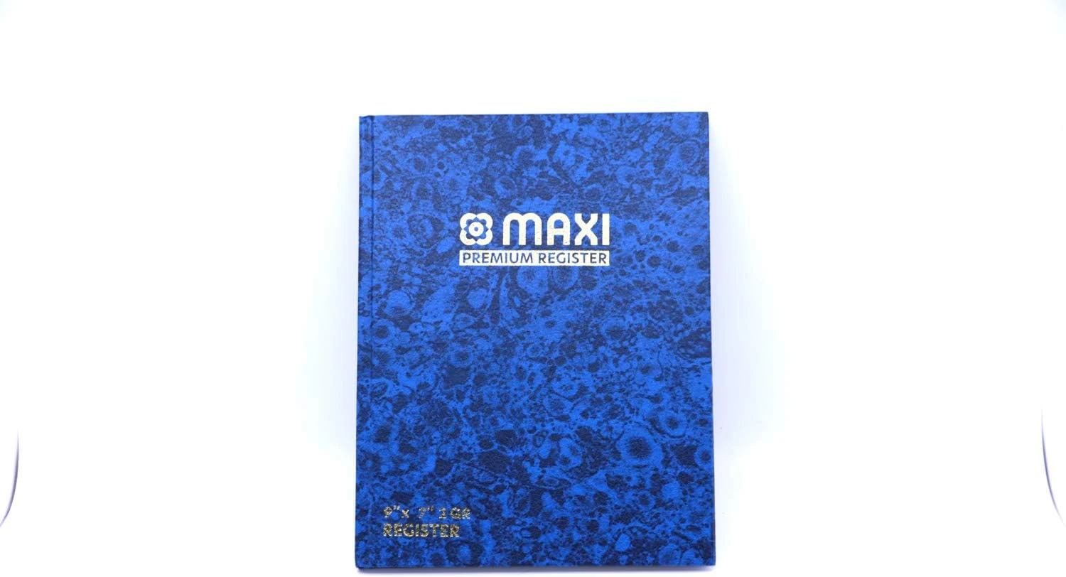 Maxi Register Manuscript Book Ruled 9 x 7" 2QR 96 Pages 2 Pieces