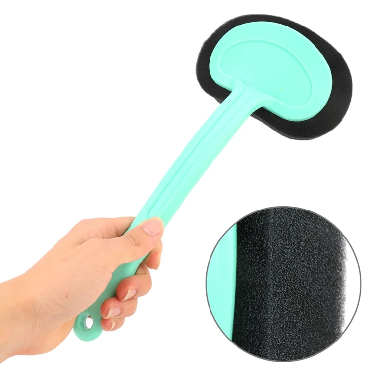 High-Density Car Washing Sponge - Green Handle, 34 x 15 x 2.8cm