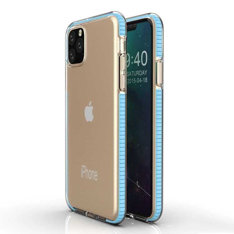 iPhone 11 TPU Drop-Proof Case - Two-Color Sky Blue Protective Cover