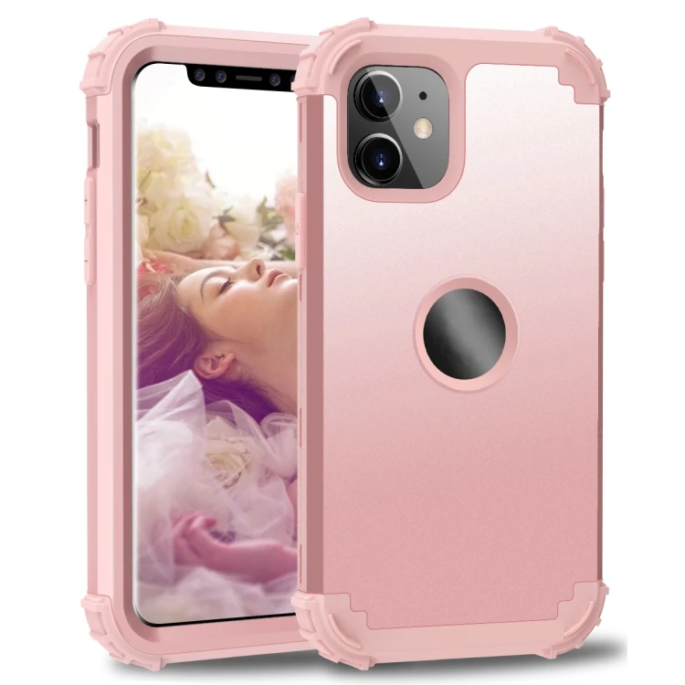 iPhone 11 Protective Case - Anti-Drop PC+Silicone, Green - SUNSKY