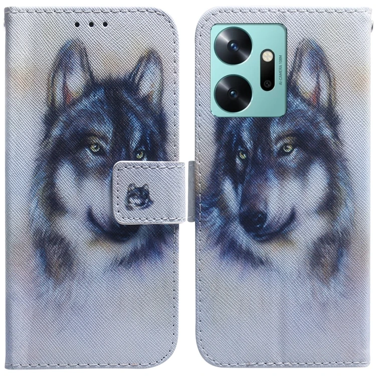 Infinix Zero 20 Flip Leather Phone Case - Coloured Drawing Design
