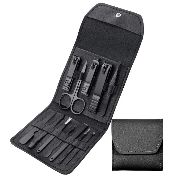 Nail Art Tool Set - 12-in-1 Manicure Kit with Nail Clippers & Scissors