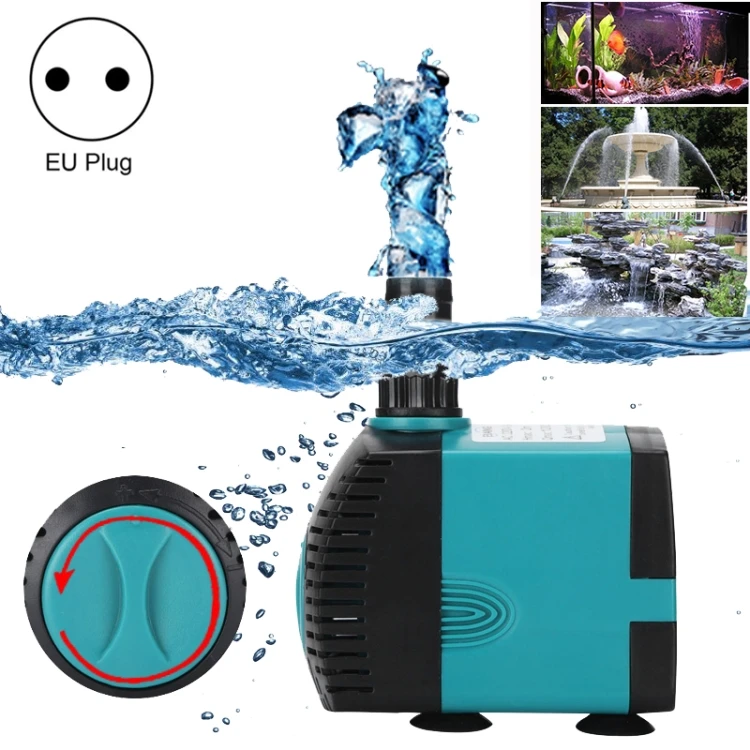 Aquarium Submersible Water Pump - 10W Fountain Filter for Fish Pond, SUNSKY EB-303
