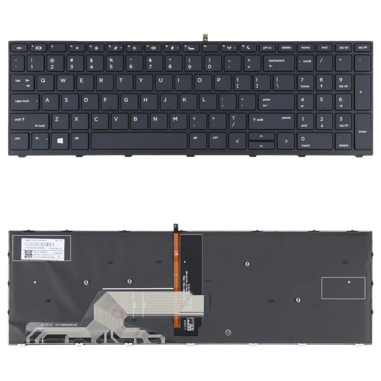 For HP ProBook 450 G8 G9 455 G8 G9 650 G8 UK Laptop Keyboard Replacement Backlit | UK - View #2