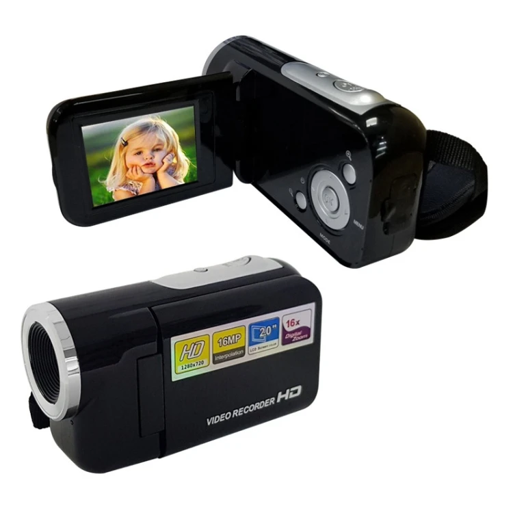 16MP Digital Camera - Video DV, Black - SUNSKY