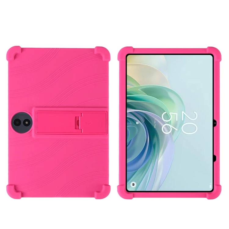 Shockproof Silicone Tablet Case - Holder for TCL TAB 11 FE, Rose Red Rose Red