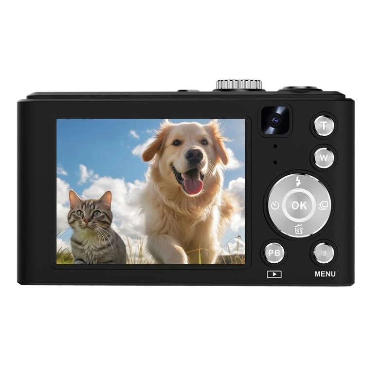4K Digital Zoom Camera - 16X Zoom, 96MP, SUNSKY, Black