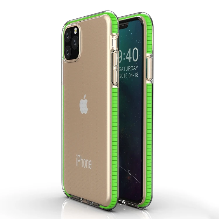 iPhone 11 Pro Max Case - TPU Drop-Proof, Two-Color Design, Fresh Green