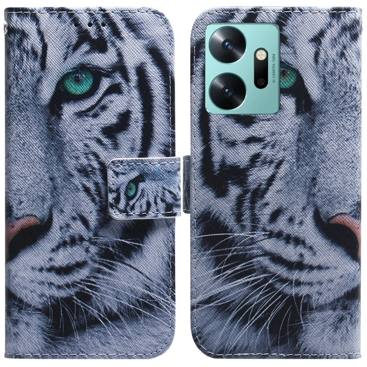 Infinix Zero 20 Flip Leather Phone Case - Coloured Drawing Design