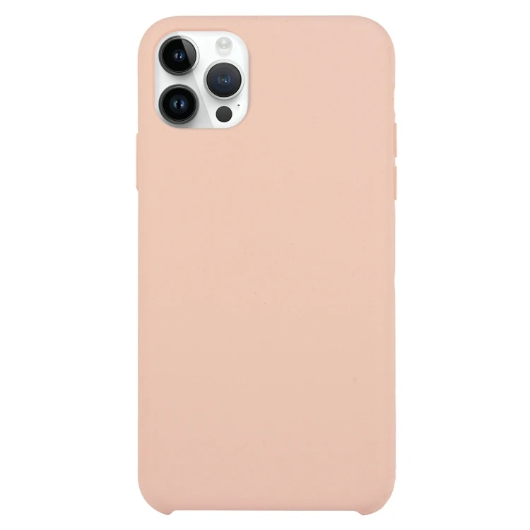 iPhone 15 Pro Max Case - Solid Pink Silicone Protection by SUNSKY
