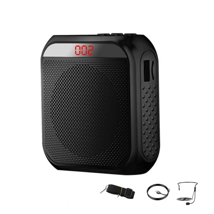Mini Portable Loudspeaker - Tour Guide with Screen Display, SUNSKY S17 (Cool Black)