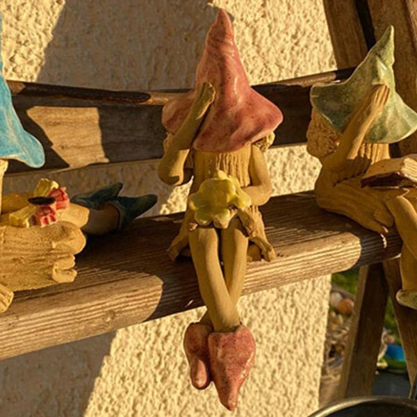 Fairy Garden Decorations - Resin Dwarf Ornaments for Micro Landscapes A