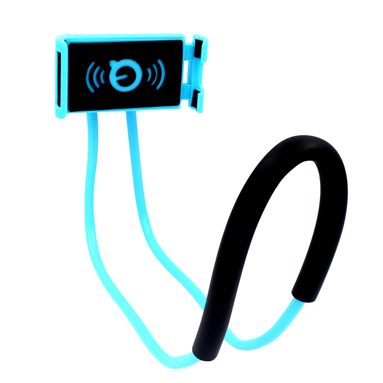 Flexible Neck-mounted Cellphone Stand Hands-free Lazy Hanging Phone Holder For All Smart Phone Blue