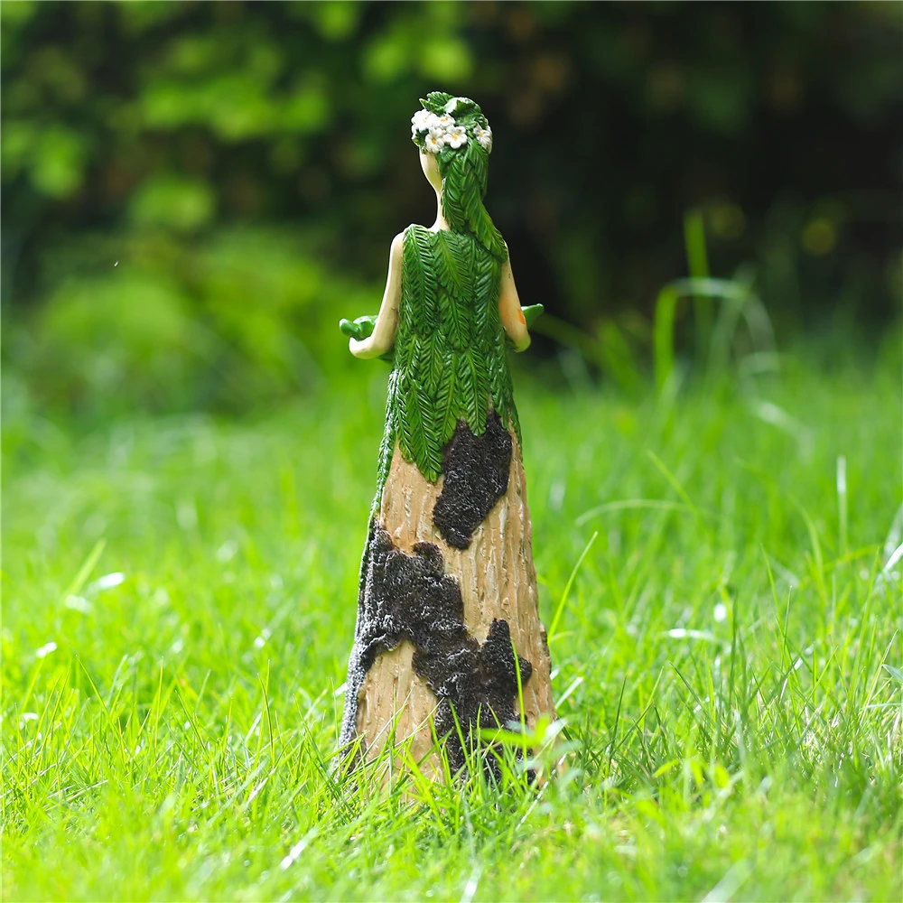 Flower Fairy Statue Personalized Resin Figurines Creative Desktop Ornament For Home Garden Courtyard Decoration New