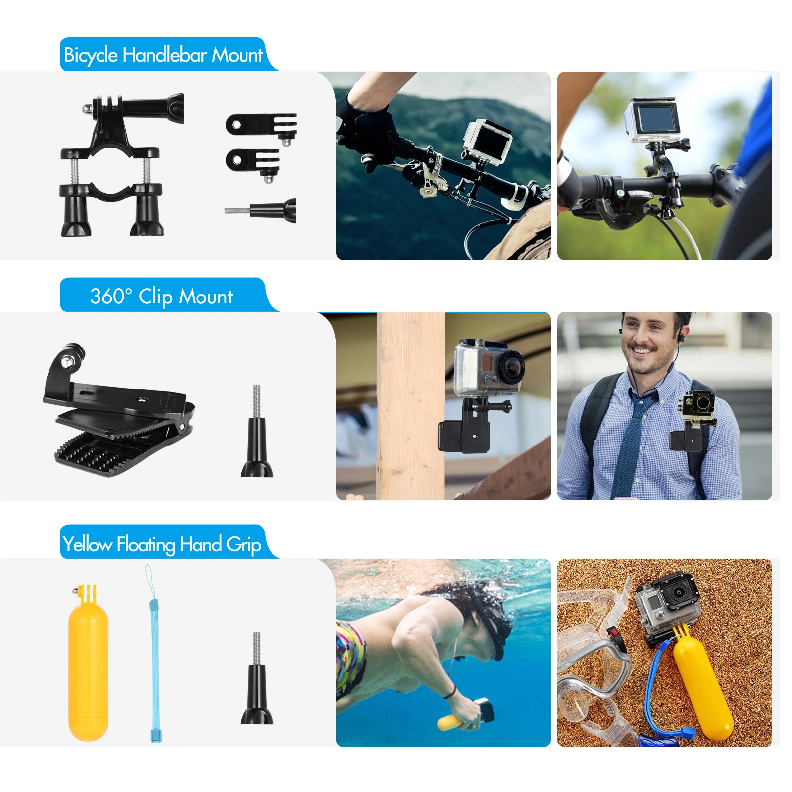 Portable Selfie Stick Tripod - 55cm Aluminum Alloy Stand With 360?? Ballhead For Phones & Cameras