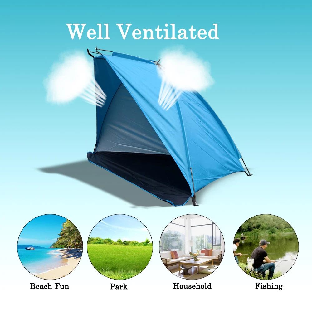 Sunshade Tent for Outdoor Sports - Fishing, Picnic, Beach & Park Use